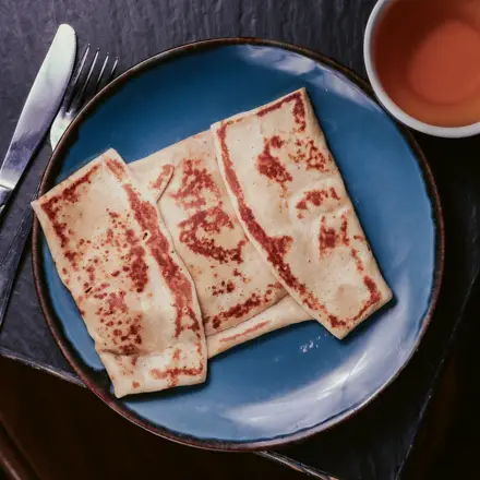 Crêpe pomme aux beurre maison